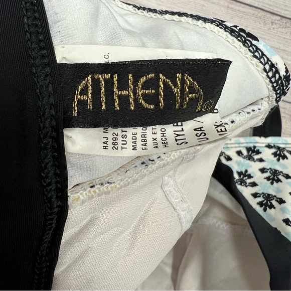 Athena Women’s White Blue Padded Bikini Top Size 6 - Picture 7 of 10